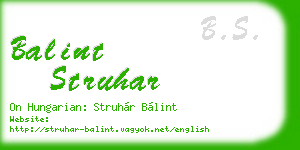 balint struhar business card